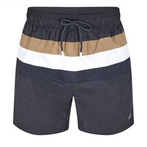 Boss Mens Louis Stripe Swimming Trunks / Navy
